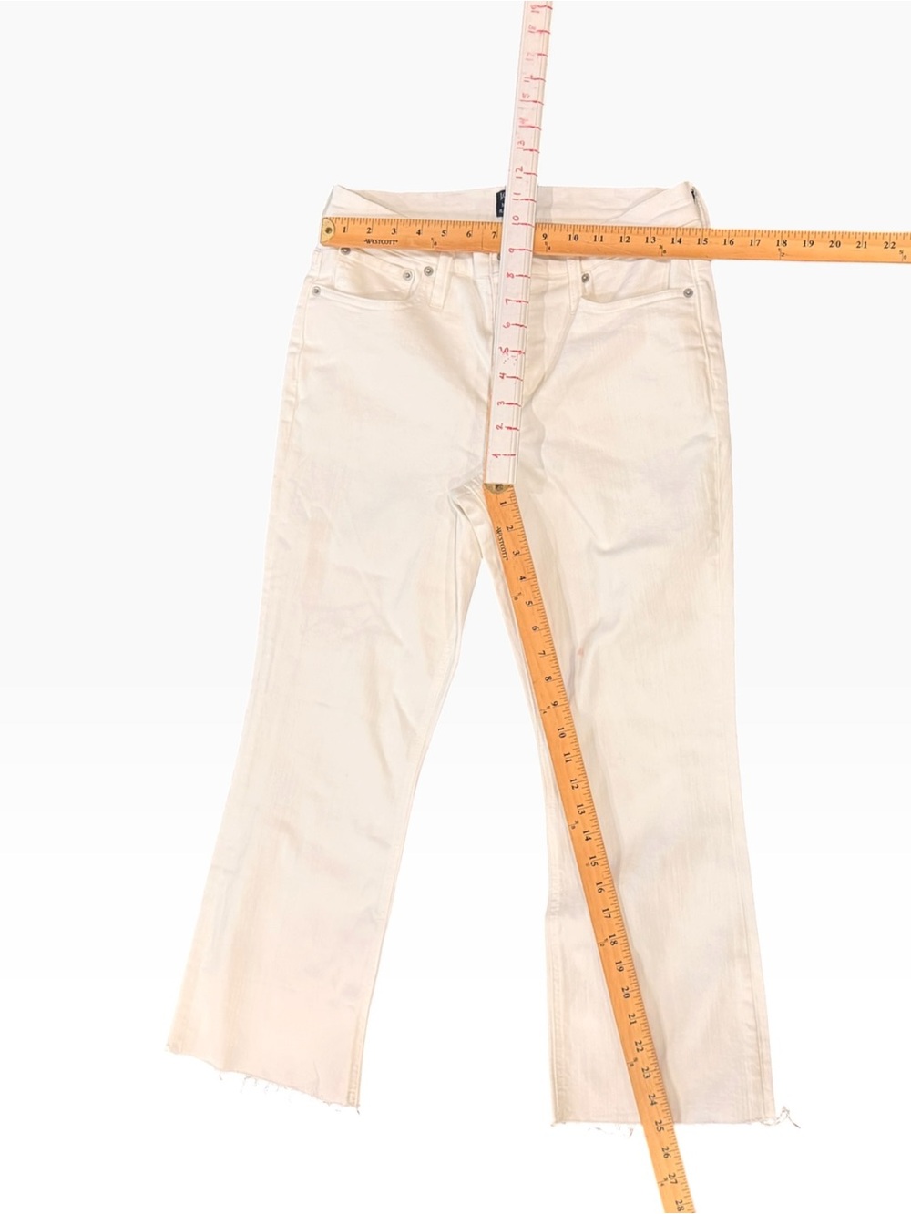 J CREW Classic High-Rise Cream Womens Jeans Sz 30